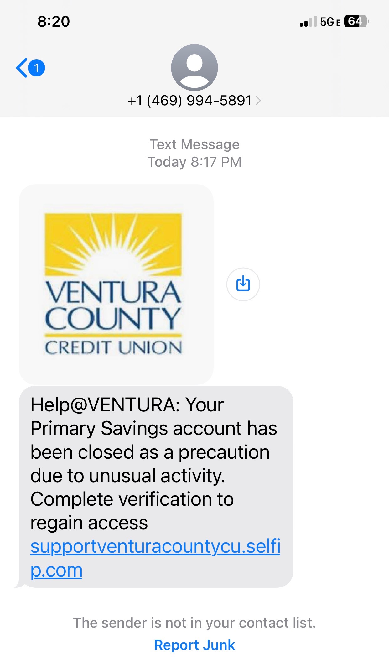 Text Scam Ex 2