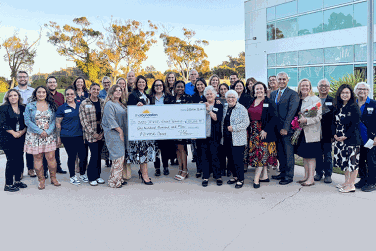 Group with donation check