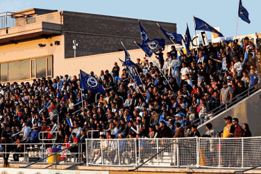 Stadium with fans